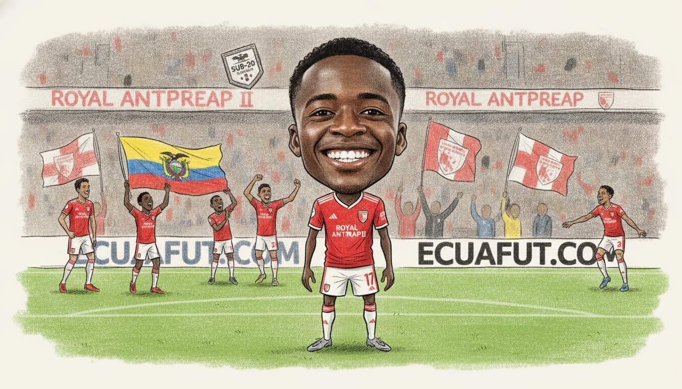 Snayder Porozo convocado a la TRI Sub-20 tras victoria del Royal Antwerp II