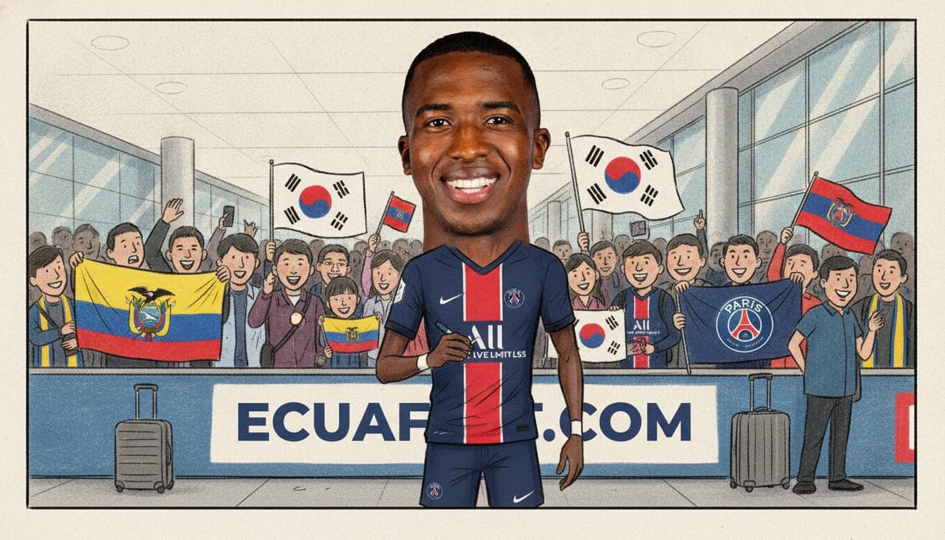 Willian Pacho, el zaguero ecuatoriano que conquista corazones en Asia
