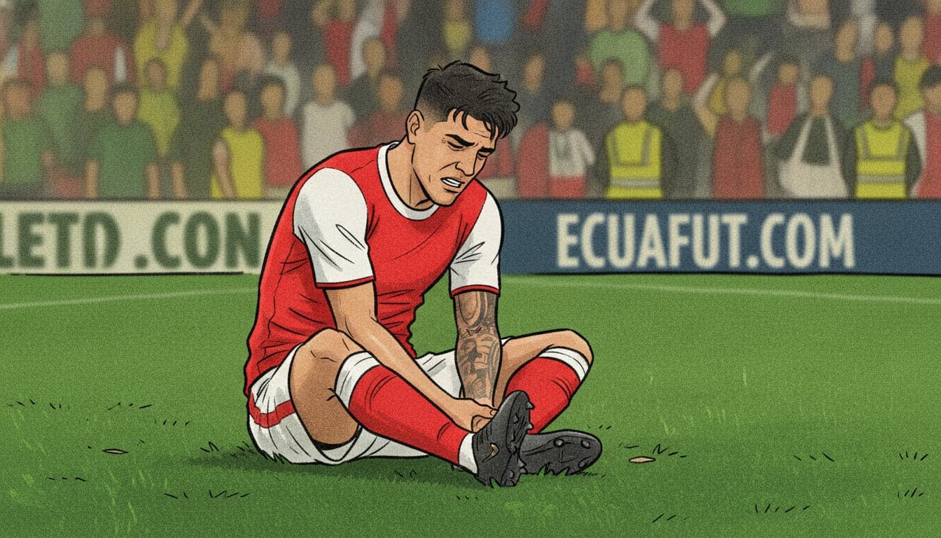 Alarma por Piero Hincapié: lesión de tobillo frena su regreso con Arsenal
