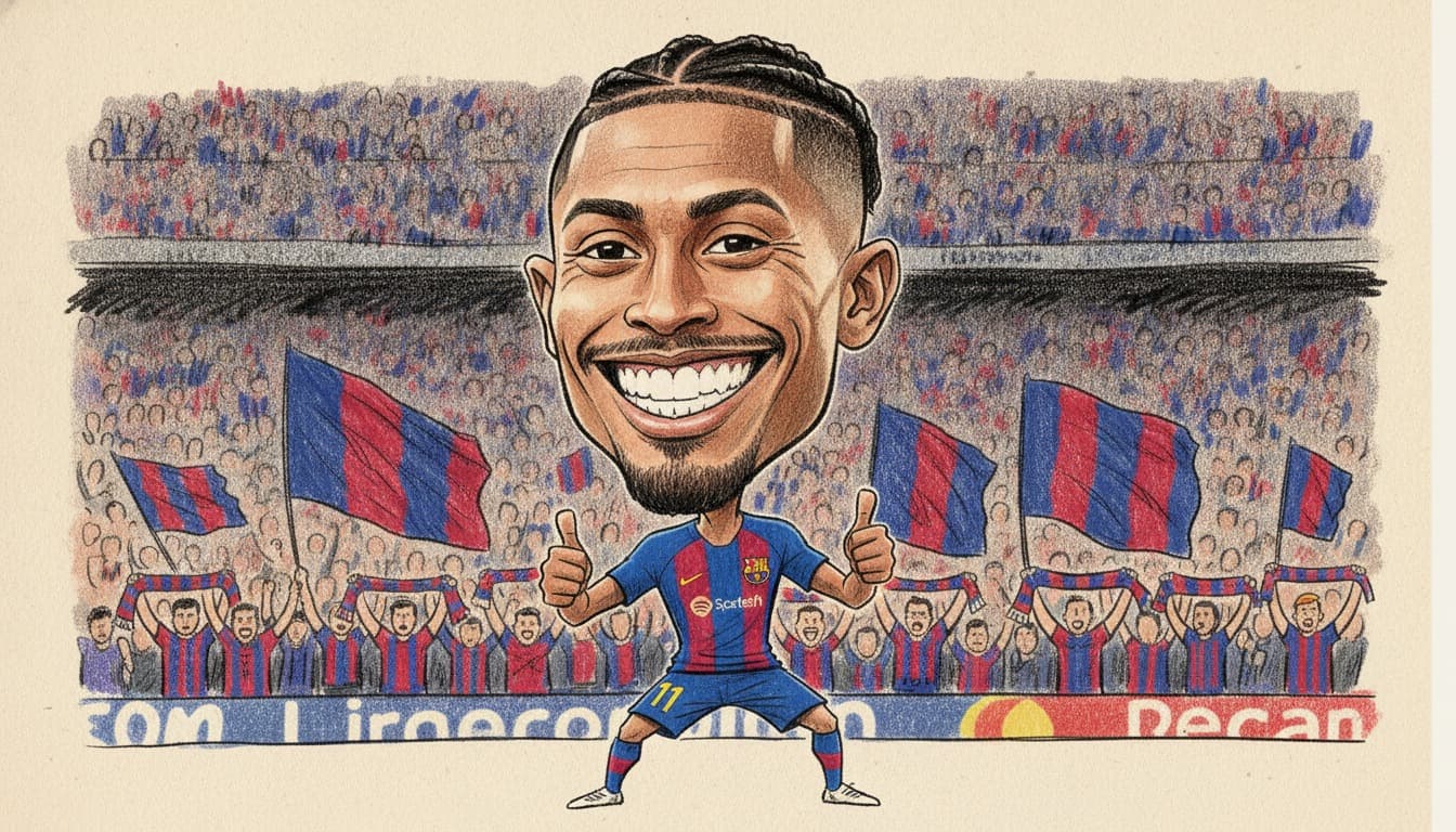 Barcelona arrasa 5-1 al Feyenoord con doblete de Raphinha y Yamal capitán