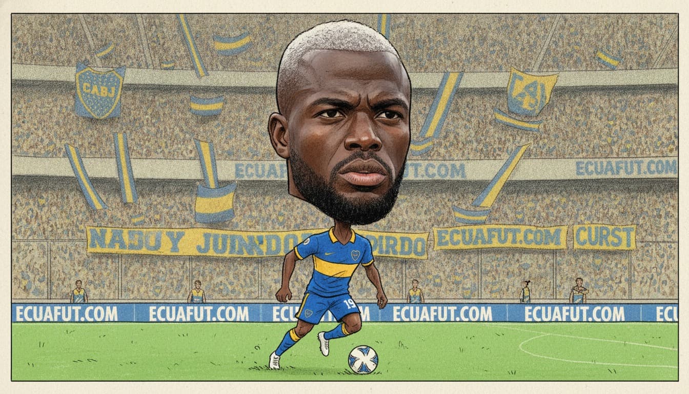Enner Valencia arranca como titular en Boca Juniors ante Central Córdoba