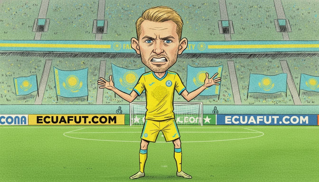 Kazajistán rescata un empate 2-2 ante Islas Feroe con gol y expulsión de Sergey Malyy